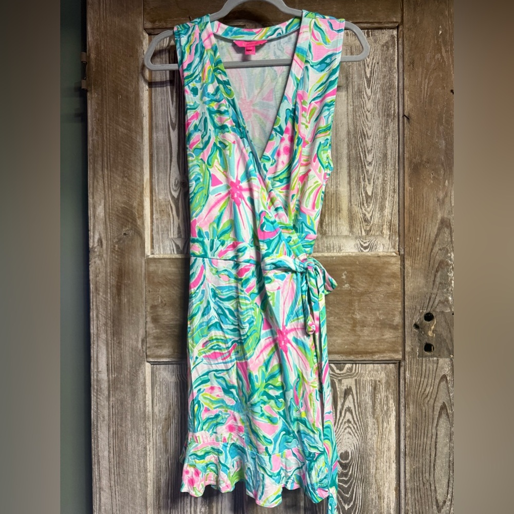 Lilly Pulitzer Multicolor Fabric with Pink Accents